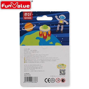 Gomme à effacer 3D en forme de puzzle, avec logo personnalisé, parfumée, à thème spatial, de style dessin animé, nouveauté papeterie - Product Image 2