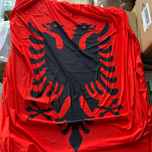 Ultima bandiera del motore del cofano auto 110*150CM Spandex poliestere <span class=keywords><strong>Albania</strong></span> per auto - Product Image 3