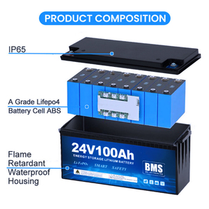 Batería de Iones de Litio de Ciclo Profundo Enook de 600ah, 500ah, 400ah, 300ah, 100Ah, 200ah, 25.6V, 24v con BMS para Sistema Solar - Product Image 5