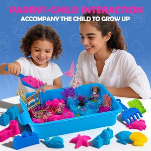 Jouets <span class=keywords><strong>de</strong></span> bac sensoriel océanique avec animaux marins, kit <span class=keywords><strong>de</strong></span> sable artistique pour bac à sable, jouets <span class=keywords><strong>de</strong></span> plage pour enfants - Product Image 3