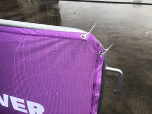 Polyester Lưới Đôi Bên Bìa Tùy Chỉnh In Ấn Heras Hàng Rào Tạm Thời Scrim Lưới <span class=keywords><strong>Banner</strong></span> - Product Image 4