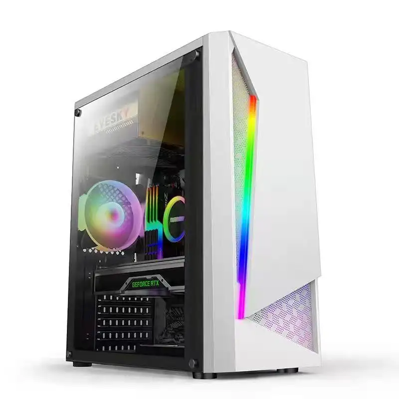 Komputer Desktop Game Host CPU 16G RAM 512GB SSD Catu Daya PC Gaming Desktop