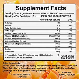 Gomitas de Proteína de Suero Transparentes de Marca Personalizada para Apoyo Post-Entrenamiento, Fábrica de Suplementos - Product Image 2