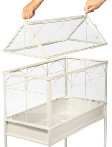 Kit de jardín de contenedores de vidrio <span class=keywords><strong>para</strong></span> Terrario de plantas de bricolaje de interior moderno grande con caja de metal <span class=keywords><strong>para</strong></span> uso en suelo de cultivo de plantas <span class=keywords><strong>suculentas</strong></span> - Product Image 5