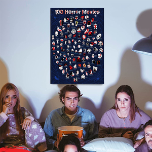 Affiche de <span class=keywords><strong>film</strong></span> <span class=keywords><strong>d</strong></span>'<span class=keywords><strong>horreur</strong></span> classique en gros, 100 thrillers, 100 films <span class=keywords><strong>d</strong></span>'<span class=keywords><strong>horreur</strong></span>, affiche à gratter - Product Image 4