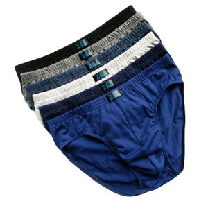 Ropa Interior de Algodón Puro para Hombre de Mediana Edad, Talla Grande, Corte Triangular, Cintura Media, Holgada - Product Image 1