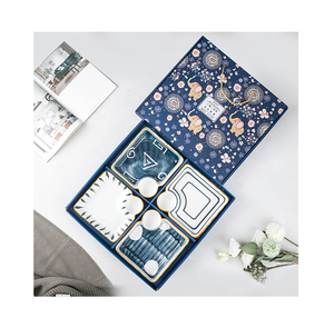 Nuevo Juego <span class=keywords><strong>de</strong></span> 4 Platos para Dumplings con Caja <span class=keywords><strong>de</strong></span> Regalo <span class=keywords><strong>de</strong></span> Color, Plato para Servir Papas Fritas, <span class=keywords><strong>Vajilla</strong></span> <span class=keywords><strong>de</strong></span> Cerámica Japonesa, Plato Resistente a Altas Temperaturas - Product Image 1