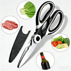 กรรไกรครัวสแตนเลสแบบหนา ทนทาน ใช้ได้กับเนื้อไก่ ผัก และงานครัวอื่นๆ - Product Image 1