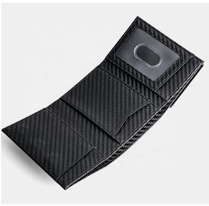 Venta al por mayor de gran capacidad de los hombres Cartera de cuero genuino automático pop-up de metal antirrobo cartera tarjetero para el seguimiento de <span class=keywords><strong>Airtag</strong></span> - Product Image 5