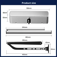 Ouvre-porte automatique Guidi à montage latéral, bras courbé à 90 degrés, moteur plat, ferme-porte électrique pour cour extérieure et espaces communautaires