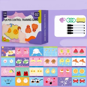 Práctica de escritura educativa reutilizable aprendizaje pluma Control Tarjeta de entrenamiento tarjetas de pensamiento lógico libro para niños juguete de aprendizaje - Product Image 3