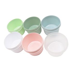 Emballage cosmétique de luxe en plastique PP, pot à crème pour le visage rose 50g 100g 200g, pot à crème glacée avec couvercle pour masque - Product Image 6