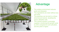 Système hydroponique UNIGREEN à canaux plats en PVC de grande taille, de qualité alimentaire, pour la culture de plantes en serre
