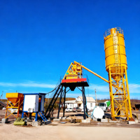 Mélangeur de béton à grande échelle en vente Centrale à béton fixe avec composants de base-Roulement PLC de boîte de vitesses de moteur
