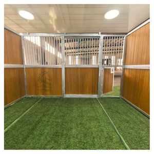 Panneau d'écurie en acier galvanisé écologique Peinture non toxique en bambou naturel Conception ventilée Garantie de 5 ans et plus Grange à chevaux - Product Image 3