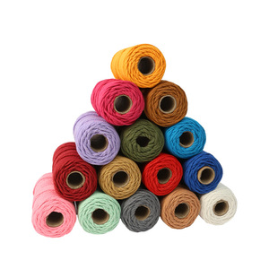 50 mètres de cordon en <span class=keywords><strong>macramé</strong></span> rond en <span class=keywords><strong>coton</strong></span> 100% de 3 mm de diamètre, disponible en plusieurs couleurs, pour la fabrication d'écharpes - Product Image 3