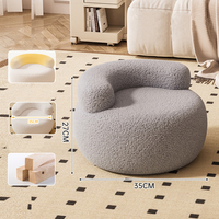 Tabouret de Canapé Style Crème Moderne, Chaise à Dossier pour Maison et Hôtel, Idéal pour se Chausser