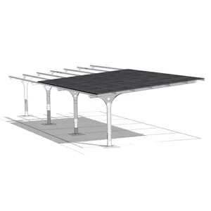 Carport CE Wholesale Modern Carport Designs Structure Solar Steel Carport Structure Installation Solar Powered Carport System