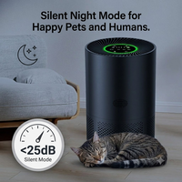 Purificateur d'air intelligent pour animaux de compagnie au design moderne, désodorisant, diffuseur d'aromathérapie, faible bruit, filtre HEPA, purificateur d'air pour la maison des animaux de compagnie
