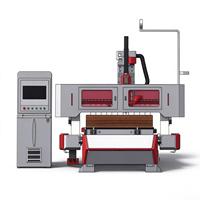 Machine de fraisage CNC ATC de haute précision pour le travail du bois, fabrication de portes d'armoires, avec contrôleur SMARTECH, 380V, 0,03 mm