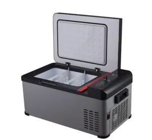 DC 12/24v Portátil Cooler Box Geladeira Geladeira Mini Carro Compressor Geladeira Freezer de Acampamento Ao Ar Livre