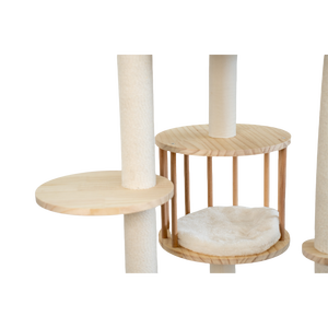 Kualitas tinggi besar multi-tingkat kucing pohon rumah kayu kucing memanjat menara dengan Sisal menggaruk <span class=keywords><strong>Post</strong></span> - Product Image 3