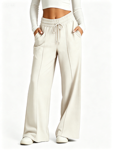 <span class=keywords><strong>Pantalon</strong></span> de sport évasé taille haute pour <span class=keywords><strong>femme</strong></span>, coupe droite, version large, de qualité supérieure - Product Image 6