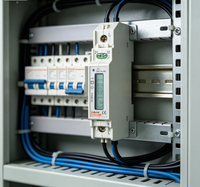 Medidor de Energía Monofásico para Cargador de Vehículos Eléctricos, Montaje en Riel DIN, Acrel ADL10-E 10(60)A 230V, Monitor de Energía LCD, Modbus-RTU RS485, Bidireccional