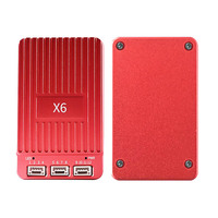 Module GNSS GPS OEM JMS P-Box-X6 Septentrio_mosaic RTK avec antenne de topographie BOX MCX 448 canaux 100Hz pour véhicule