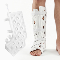 Attelle de cheville et de pied en thermoplastique légère et respirante, remplace le plâtre pour la rééducation des fractures et entorses de la cheville et du pied