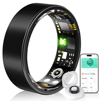 Bague intelligente NFC de la marque EG avec suivi de la santé et du fitness, design étanche, contrôle d'accès et carte de visite pour une utilisation polyvalente