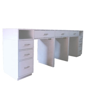 Station d'<span class=keywords><strong>ongles</strong></span> multifonctionnelle de haute qualité Table de manucure blanche de luxe pour Salon de beauté Design moderne bois métal vente en gros - Product Image 1