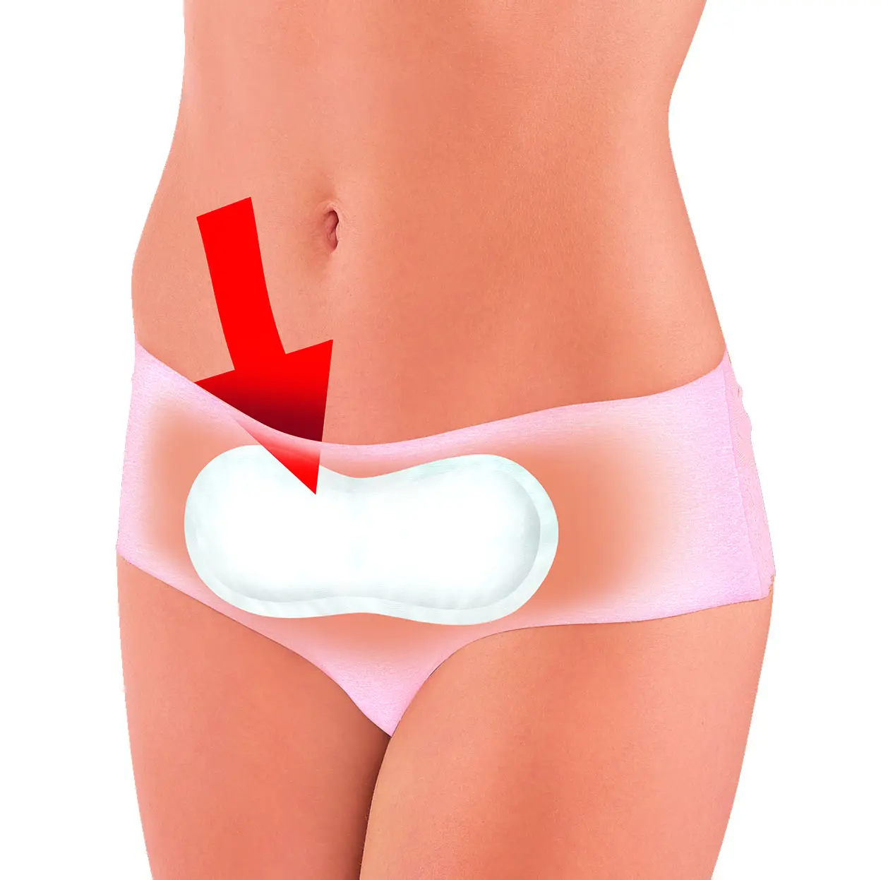 Menstruele Hitte Pleister Voor Vrouw Periode Kramp Zorg Voor 12H Pasta Op De Huid Direct Lucht Geactiveerde Warmte Patch Menstruatie Pleister