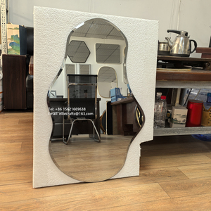 Wholesale Asymmetrical Irregular <strong>Beveled</strong> Wavy Frameless Wall Mounted Bathroom <strong>Mirror</strong> 3mm-5mm 4mm-4mm <strong>Beveled</strong> <strong>Edge</strong> Wall Decor - Product Image 4