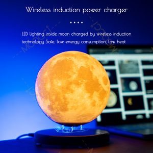 Café Wohnzimmer Schlafzimmer Innenbereich Nachtlicht Tischlampe Magnetische Levitation Schwebende LED 14CM Mond Modern Büro Hotel Zuhause Licht - Product Image 5