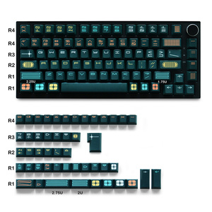 Keycaps GMK Expo con Tipografia e Font Retrò, Design Grafico Moderno Mid-century, 130 Tasti PBT, Profilo Cherry, Stampa a Sublimazione - Product Image 2