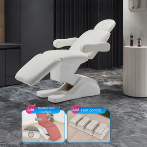 Electric Beauty Bed Ultralow Price 3 Motor Salon Furniture Extension Massage Table Spa Facial Lash Beauty Bed for Salon - Product Image 5
