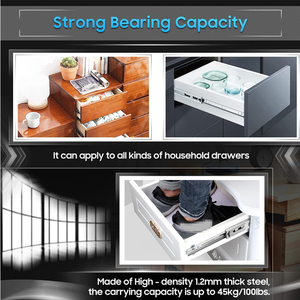 WELLTOP Hot Selling Soft Close <strong>Drawer</strong> Slides Fgv <strong>Drawer</strong> Slide 4 Balls 35cm 24 Inch <strong>Drawer</strong> Slides Rail Soft Close VT.15.046 - Product Image 6