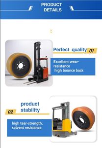Performances élevées 343x140-80 mm 7 trous STILL <span class=keywords><strong>FM</strong></span> Réf. Roue de traction en polyuréthane durable 8365234 - Product Image 6