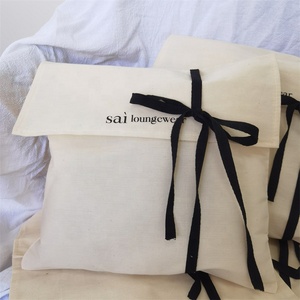BSCI Custom Natural Color Cotton Muslin Envelope Cloth Packaging <b>Bag</b> Organic Cotton Envelope Garment <b>Dust</b> <b>Bag</b> - Product Image 5