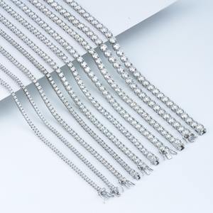 שרשרת טניס מויאסניט VVS D נגד כתמים לנשים ונערות, כסף סטרלינג 925, תכשיטי אירוסין ונישואין, יצרן תכשיטים - Product Image 2