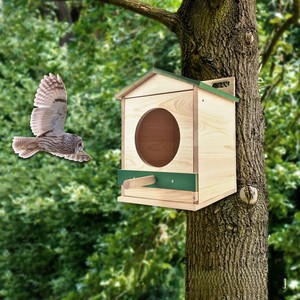 Cajas de Madera Grandes para Búhos, Caja de Anidación de Madera para Búhos en Exteriores, Kit de Cajas de Anidación de Madera para Pájaros - Product Image 2