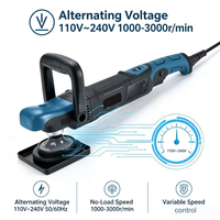 Polisseuse de voiture électrique rotative 1300W, polisseuse de voiture 5-6 pouces, plateau de support M14, 110-240V, 1000-3000RPM, vitesse variable