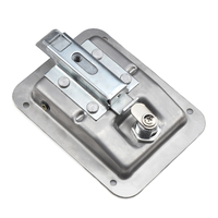 XK103-3S-304 Serrure de panneau de volet robuste en acier inoxydable avec tige de connexion et cylindre, 3 clés incluses pour la sécurité