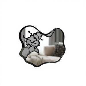 Espejo Decorativo de Pared con Revestimiento PVD de Acero Inoxidable, Antivaho, Ecológico, con Vidrio Laminado de Tela para Bodas y Baños - Product Image 1