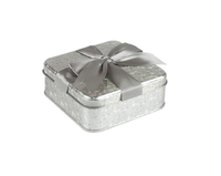 Boîte à biscuits en métal de forme carrée, ensemble de boîtes cadeaux, boîte en fer sur mesure, boîte en fer gravée au laser, boîte en étain personnalisée