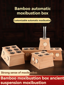 Boîte de bâtonnets de moxa portables à six trous en bambou naturel écologique pour <span class=keywords><strong>la</strong></span> moxibustion anti-rhumatismale de <span class=keywords><strong>la</strong></span> <span class=keywords><strong>médecine</strong></span> traditionnelle chinoise pour les pieds - Product Image 1