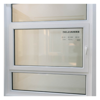 Ventana Moderna de PVC KLEIN, Marco de Doble Vidrio para Uso Residencial y Comercial