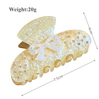 DOWELL Super Fairy Candy Color Handmade Cute Sweet Women Bow Hairpin Shark Clip Acetate Hair Accessories All-match