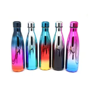 Bottiglia di acqua della boccetta di Thermos isolata vuoto dell'acciaio inossidabile 500 della doppia <span class=keywords><strong>parete</strong></span> all'aperto di forma 17oz della Cola placcata UV 18/8 ml - Product Image 2